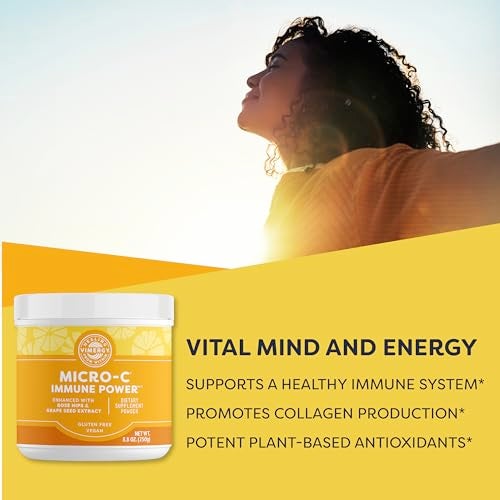 Vimergy Micro-C Immune Power TM *- 250g - Gentle Form – Antioxidant Phytonutrients – Immune & Nerve Support – Benefits Bone & Cartilage – Gluten-Free – Kosher – Vegan - Image 2
