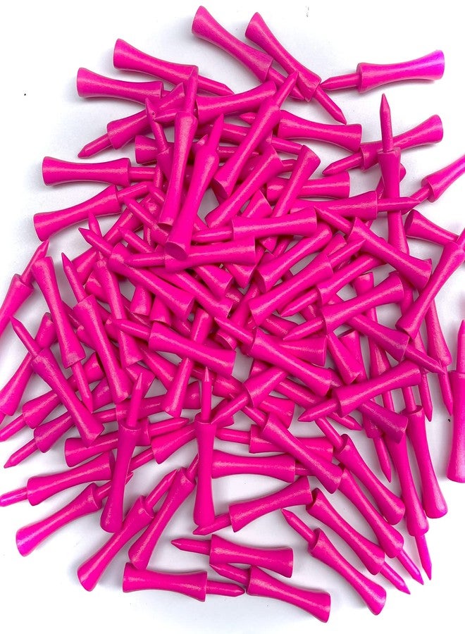 TH Golf x100 Pcs Bamboo Pink Castle Golf Tees 59mm Biodegradable Eco Friendly Sustainable - Image 3