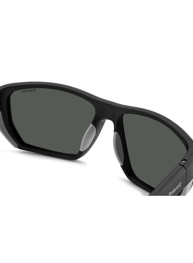 POLAROID PLD 7057/S Sunglasses Black Rectangular - Image 5