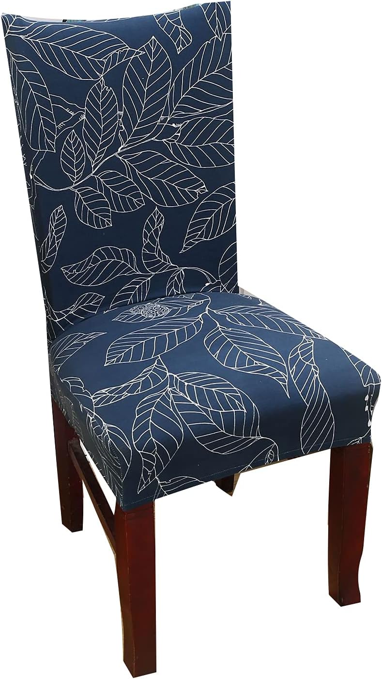 Stretch Chair Slipcovers, Milk Silk Print Soft Stretch Chair Covers, Removable and Washable Chair Cover, Suitable for Restaurant, Wedding, Hotel Banquet, (Brown Stripe) 8pcs - Image 5