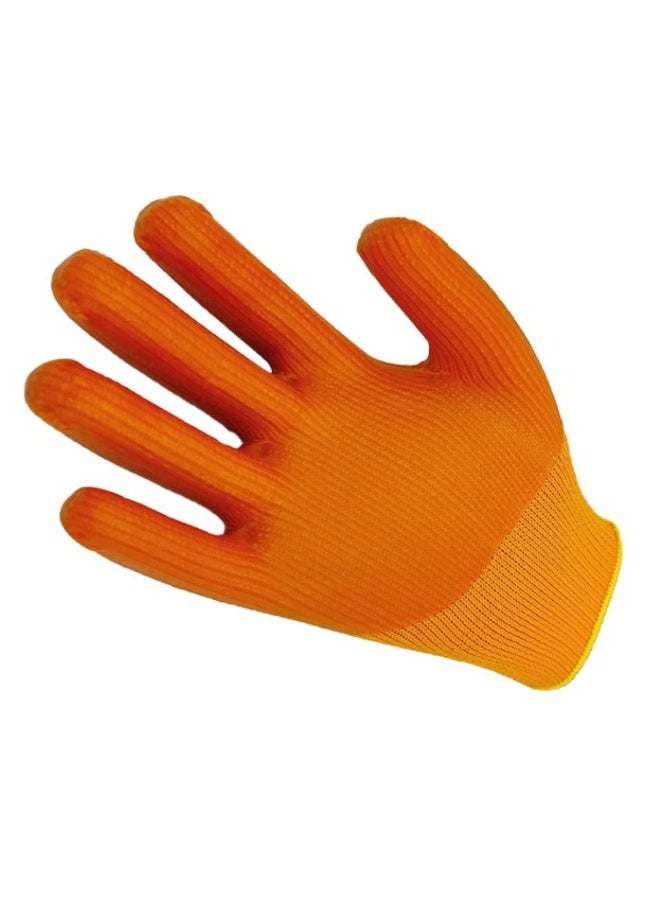 ABC 300# Latex Coated Work Safety Gloves, Oil Resistant Industrial Protective Gloves with Crinkle Palm Grip, Breathable Seamless Liner, Anti-Slip Work Gloves for Construction, Automotive, Warehouse & Maintenance – 1 Pair - Image 3
