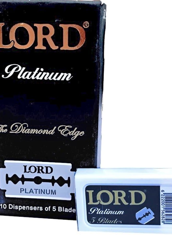 Lord 50 شفرة حلاقة بلاتينية مزدوجة جديدة - Image 3