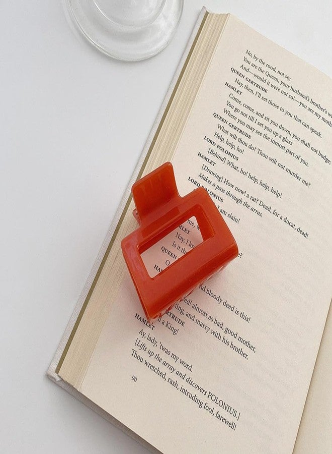 EPARTY SQUARE Hair Claw Clips 5 Pcs Matte Plastic Hair Claw Clips Nonslip Large Claw Clip for Women and Girls Long Hair Large Jaw Hair Clips Strong Hold for Thick And Thin Hair - Image 5