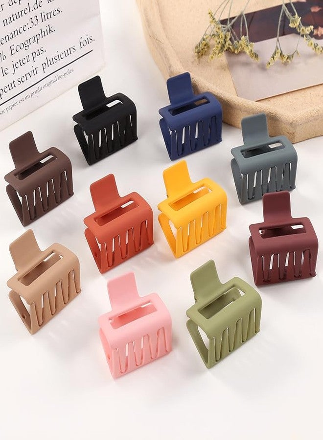EPARTY SQUARE Hair Claw Clips 5 Pcs Matte Plastic Hair Claw Clips Nonslip Large Claw Clip for Women and Girls Long Hair Large Jaw Hair Clips Strong Hold for Thick And Thin Hair - Image 4