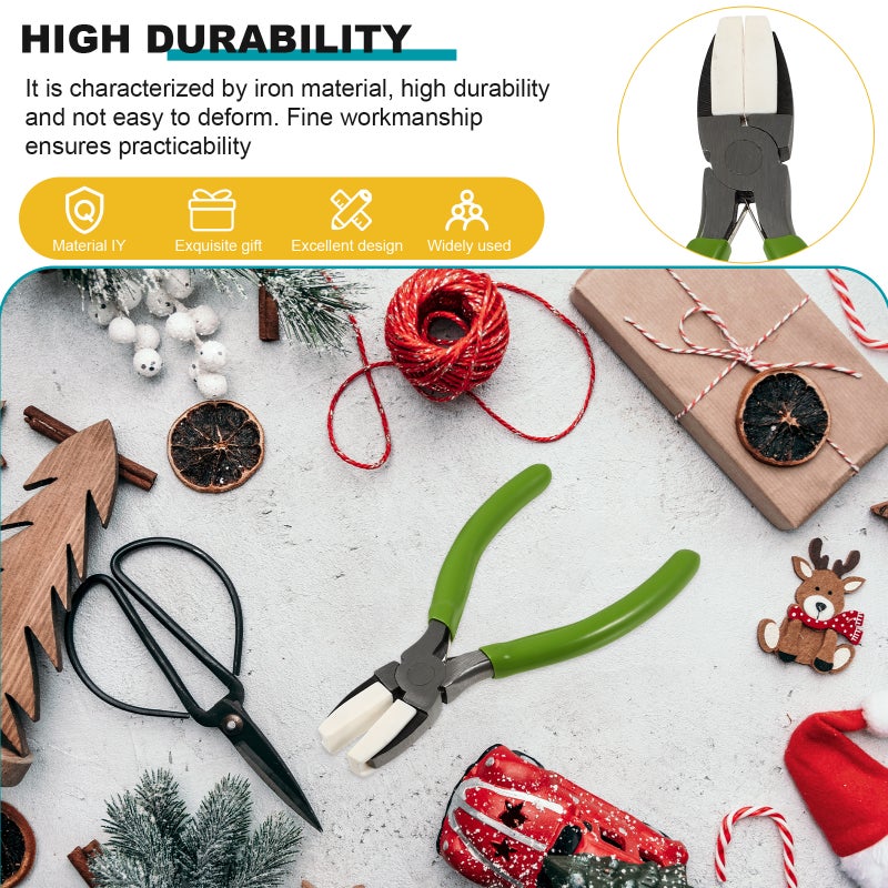 Double Nylon Jaw Pliers Flat Nose Pliers Jewelry Making Plier for Craft Projects - Image 5