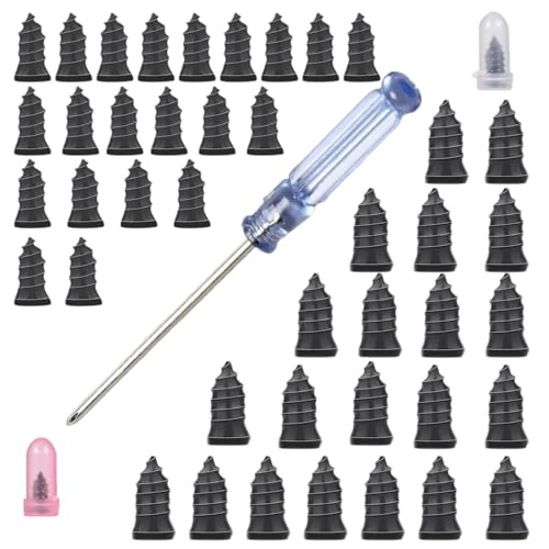 Enmpnornb AllinOne Tire Repair Kit 40PCS Spiral Rubber Nails Plug Tool for Car Motorcycle Truck Tractor Puncture Fix - Image 1