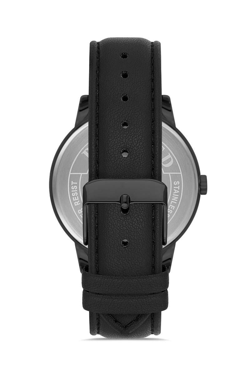 OMAX MEN’S Wrist-Watch | Analog | Leather Strap | Elegant Design - Image 3