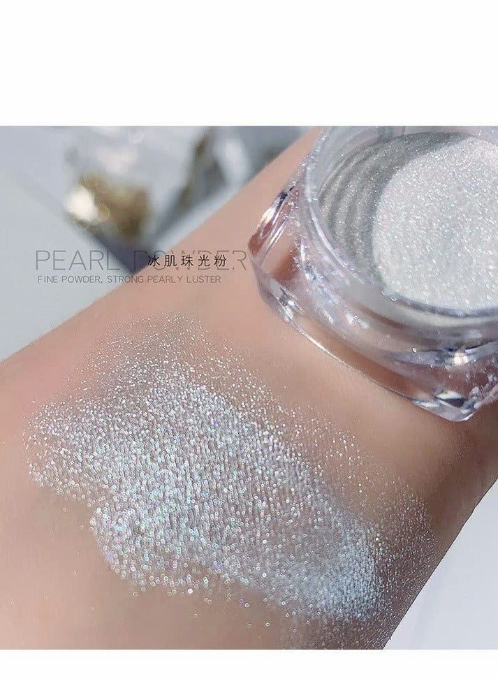 Pearl Powder Set, 4 Boxes Ice Transparent Aurora, Neon Rainbow Holographic, Chameleon Powder, Chrome Iridescent Pigment, Pearlescent High Gloss Nail Art Glitters - Image 4