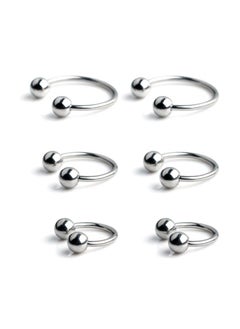 Generic BForbidden Body Jewelry Horseshoe Septum Rings Internally Threaded Small Nose Hoop Surgical Steel 1 pieces 