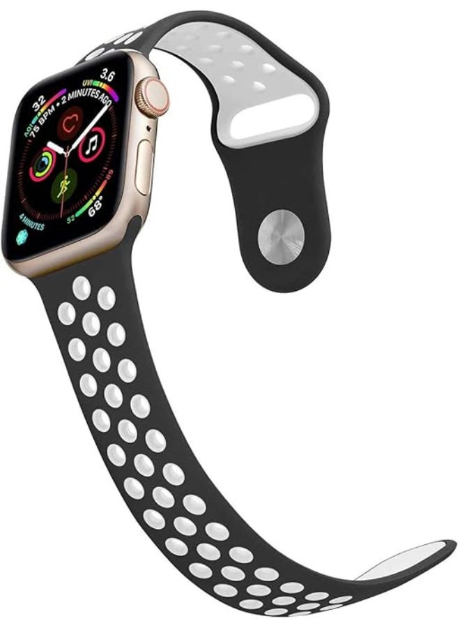 Silicone Strap Compatible with Apple Watch Series 2/3/4/5/6/7 SE 42mm 44mm 45mm 49mm - Image 2