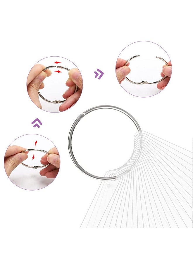 BQAN BQAN 200 Pcs Nail Swatch Sticks with Ring, Nails Art Display Nail Swatch Sticks | Nail Practice Sticks for Home or Salon Use, 4 Pack Number Stickers - Image 3