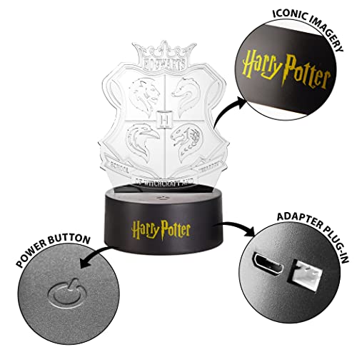 Idea Nuova Harry Potter Acrylic 3D LED Illusion Lamp, Color-Changing Night Light for Kids Bedroom, Desk & Home Décor - Image 4