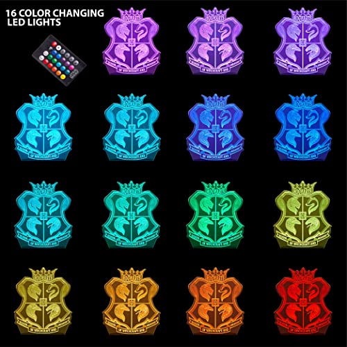 Idea Nuova Harry Potter Acrylic 3D LED Illusion Lamp, Color-Changing Night Light for Kids Bedroom, Desk & Home Décor - Image 3