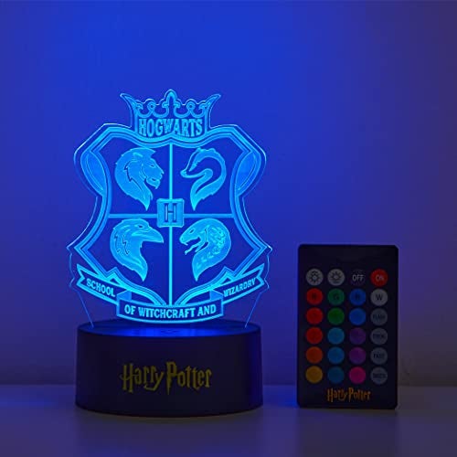 Idea Nuova Harry Potter Acrylic 3D LED Illusion Lamp, Color-Changing Night Light for Kids Bedroom, Desk & Home Décor - Image 1