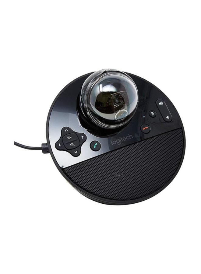 Logitech BCC950 ConferenceCam – All-in-One HD 1080p PTZ Webcam with Speakerphone, Remote Control, USB Plug & Play, 78° Wide-Angle Lens, 180° Pan, 55° Tilt, 1.2x Zoom, Noise-Cancelling Mic, Echo-Free Speaker, Compatible with Zoom, Teams, Skype – Ideal for Small Meeting Rooms and Home Office | 960-000939 Black - Image 5