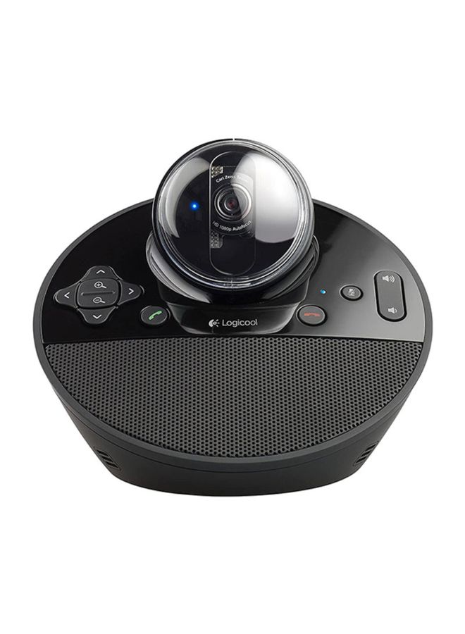 Logitech BCC950 ConferenceCam – All-in-One HD 1080p PTZ Webcam with Speakerphone, Remote Control, USB Plug & Play, 78° Wide-Angle Lens, 180° Pan, 55° Tilt, 1.2x Zoom, Noise-Cancelling Mic, Echo-Free Speaker, Compatible with Zoom, Teams, Skype – Ideal for Small Meeting Rooms and Home Office | 960-000939 Black - Image 3