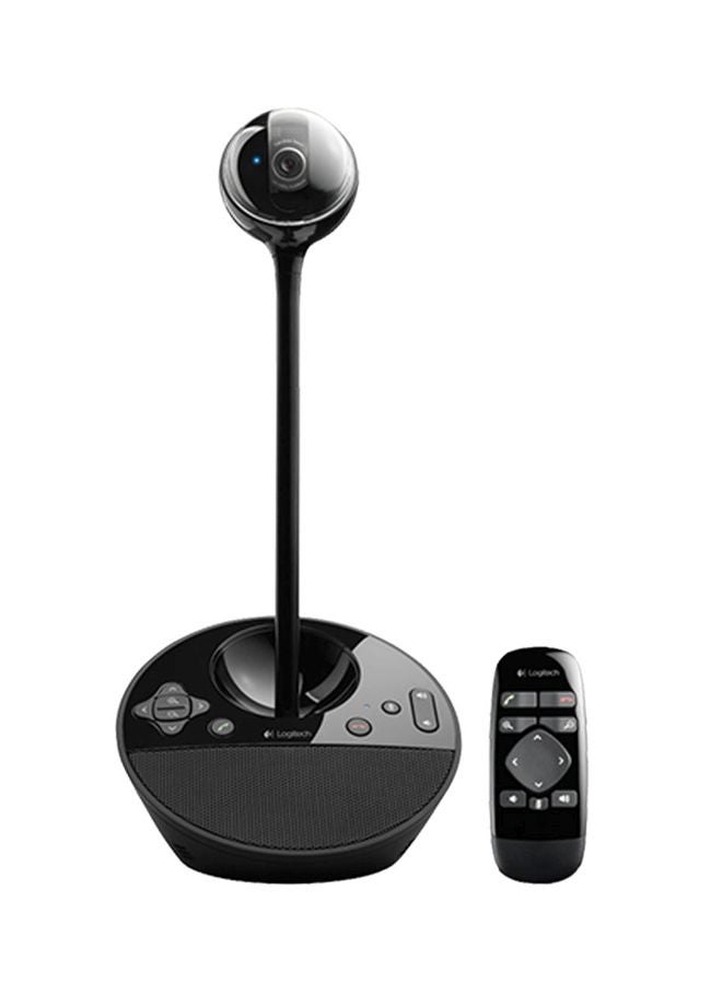 Logitech BCC950 ConferenceCam – All-in-One HD 1080p PTZ Webcam with Speakerphone, Remote Control, USB Plug & Play, 78° Wide-Angle Lens, 180° Pan, 55° Tilt, 1.2x Zoom, Noise-Cancelling Mic, Echo-Free Speaker, Compatible with Zoom, Teams, Skype – Ideal for Small Meeting Rooms and Home Office | 960-000939 Black - Image 1
