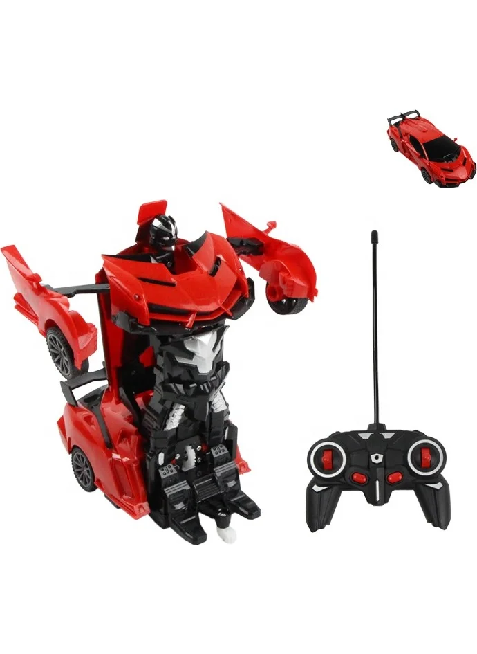 Mj Toys Toy Remote Control Transformers Style Robot Transforming Toy Car Ferrari