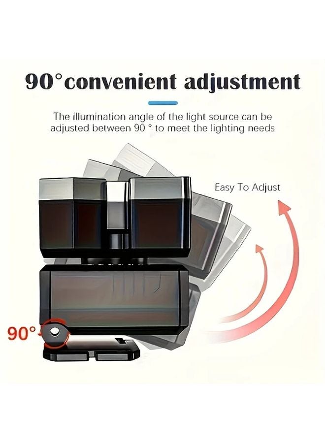 6pcs Portable 5LED USB Rechargeable Headlamp Outdoor Camping Hiking Fishing Work Light - Image 4