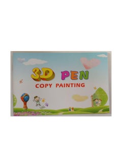 Melt3D Melt3D 3D Printing Drawing Book Reusable Colorful Thick Paper Template with a Clear Plate Painting Graffiti Template for 3D Pen Kids Small 