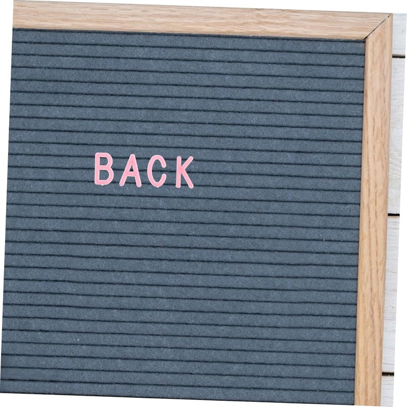 Gadpiparty 2pcs Changeable Plastic Letters for Felt Alphabet Board Versatile Diy Message Set Pink for Home and Office Decor Easy to Use Plastic Letter Accessories - Image 3