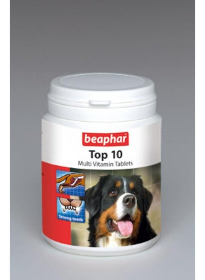 beaphar Top 10 Multi-Vitamins for Dogs – 180 Tablets - Image 1