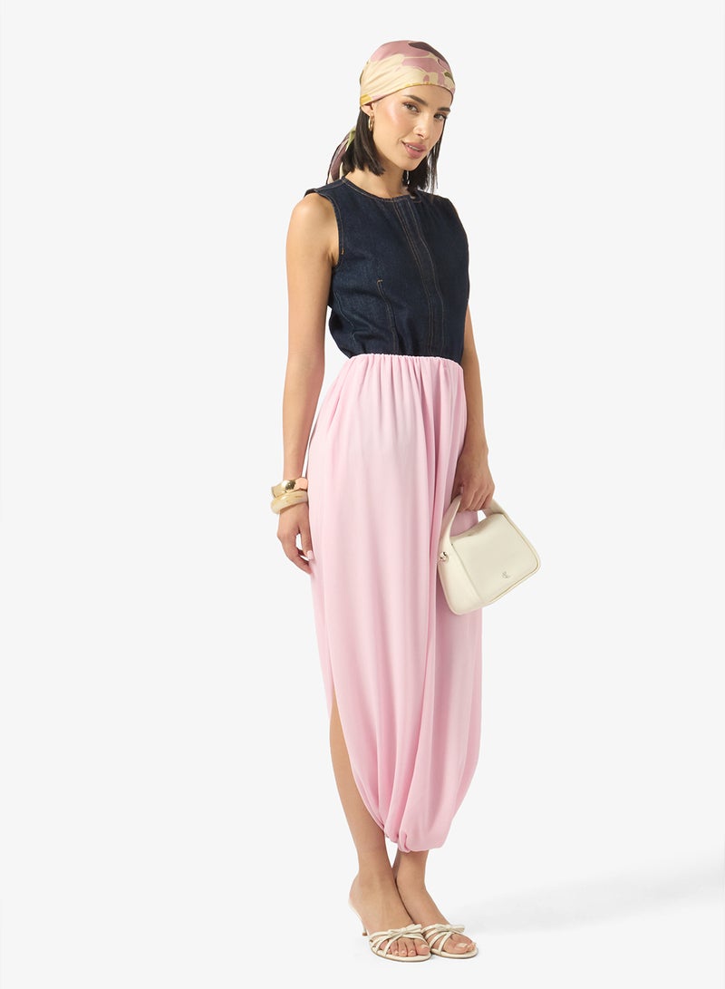 Ginger Pleat Detail Maxi Skirt - Image 2