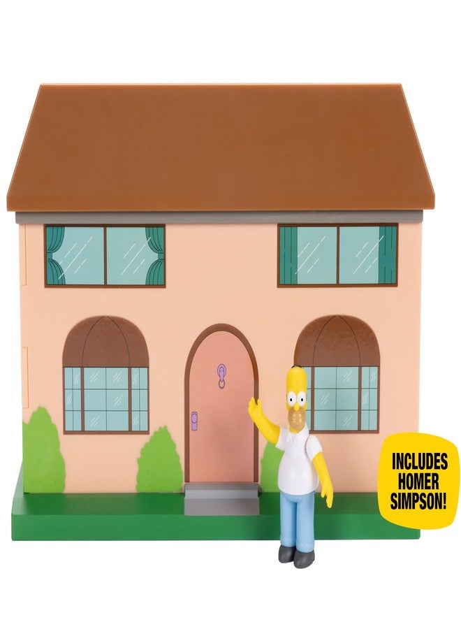 JAKKS Pacific Disney The Simpsons Living Room Diorama House Playset, 2.5-Inch Scale Homer Action Figure and Accessories - Image 1