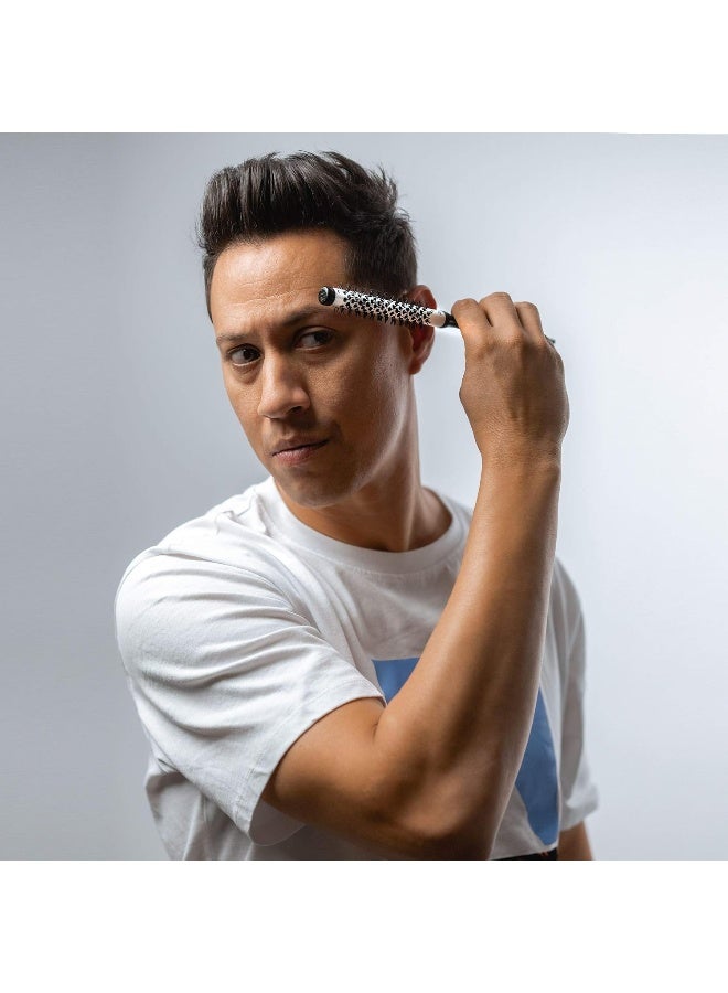 L3 مجموعة فرش دائرية مستوى 3 - تصميم احترافي وخفيف الوزن - لمصففي الشعر ومصففي الشعر - مقاومة للحرارة - فرشاة شعر مستوى ثلاثة - 2 قطعة - Image 2