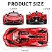 RZAPE Spray Project EVO Toy Cars 124 Diecast Cars Metal Car Carros De ColeccionModel Car Kits for Adults and BoysPull Back Car with Lights and SoundsSpray Toy Cars for Boys Age 312Red - Image 4