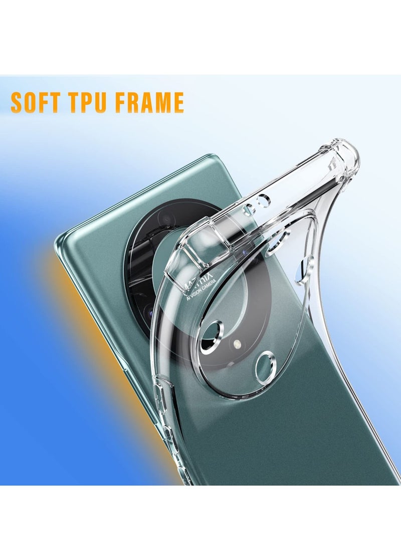 BORTONY Honor Magic 5 Lite Case Reinforced Corner Bumper Thin Slim Soft TPU Flexible Crystal Cover - Image 5