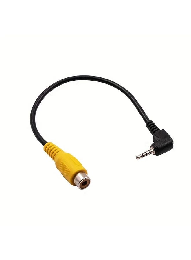 2 5mm Stereo AV Jack Male To RCA Female Adapter Cable Converter 1pc - Image 1