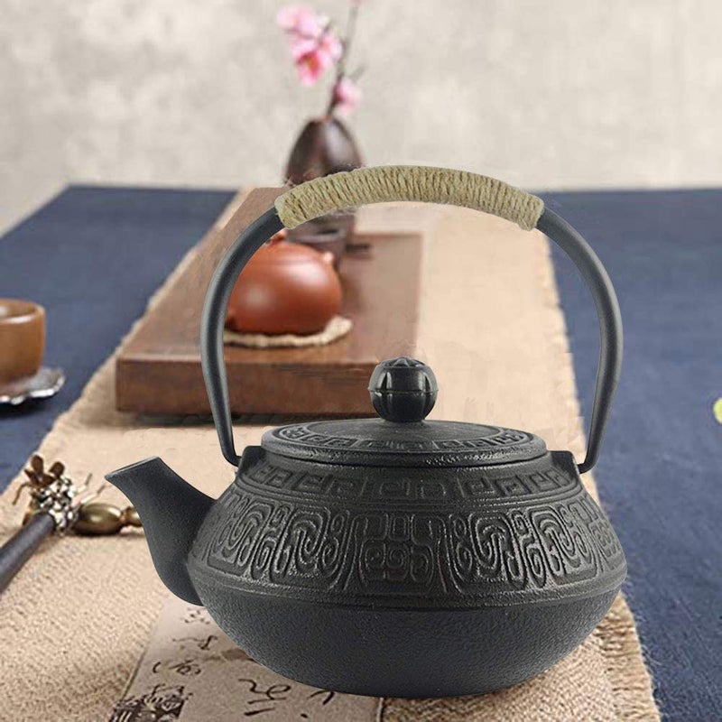 Hwagui - Japanese Cast Iron Teapot With Stainless Steel Tea Infuser  Tea Kettle Stovetop Safe 600Ml/20Oz - Image 5