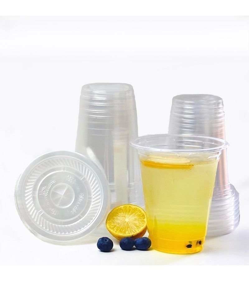 50pcs Disposable Plastic Milk Tea Cups 12oz For Coffee Juice Ice Cream Desserts Family Gatherings Outdoor Camping - Image 2