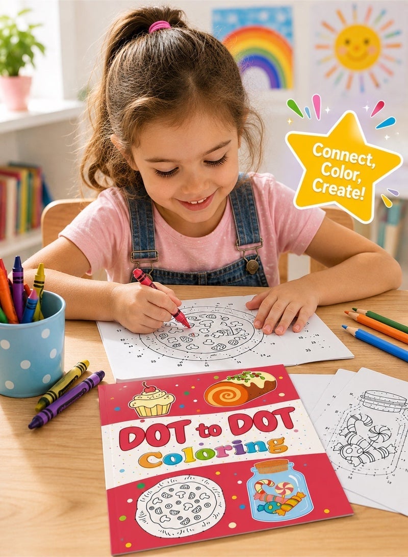 Saudi Select Kids Dot to Dot Coloring Book - Fun and Educational Drawing & Painting Supplies for Toddlers and Preschoolers - Image 2