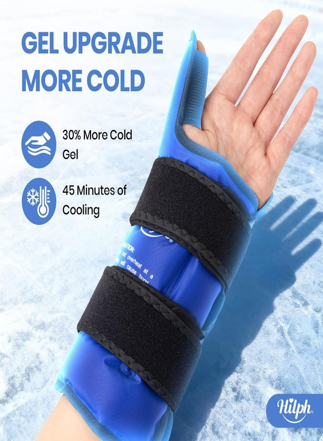 Hilph Thumb & Wrist Ice Pack Wrap with Large Extended Coverage, 2 Pack Long Lasting Hot & Cold Therapy for Carpal Tunnel Relief, Arthritis, Computer Overuse Injuries, Post-Surgery, Post-Workout - Image 2