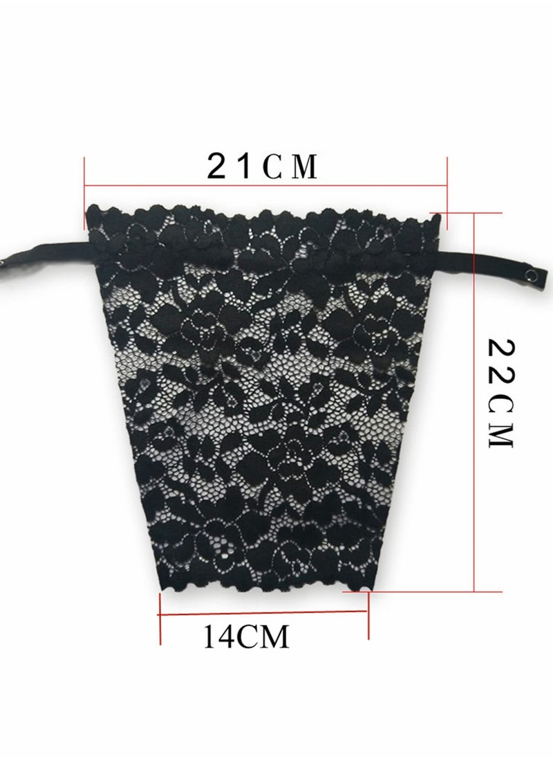 SYOSI - 3pcs Lady Lace Clip on Mock Camisole, Overlay Modesty Panel Vest for Women - Image 1