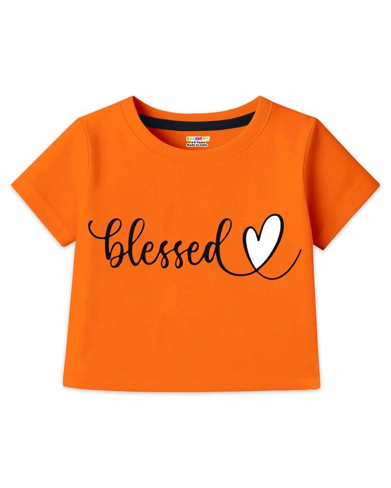Kuchipoo Girls Crop Top Cotton T-Shirts (KUC-TSHRT-580, 5-6 Years, Multi-Colored) - Image 3