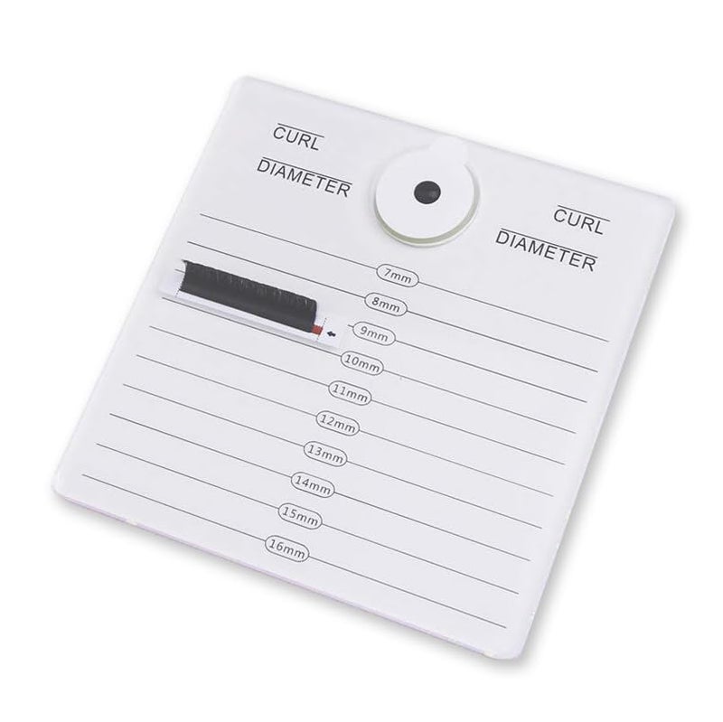 HERSQUEEN 2in1 Eyelash Extensions Adhesive Glue Pallet Holder With Jade Stone Acrylic Lash Tile Hand Plate Lash Pallet White Lash Tray Holder Display