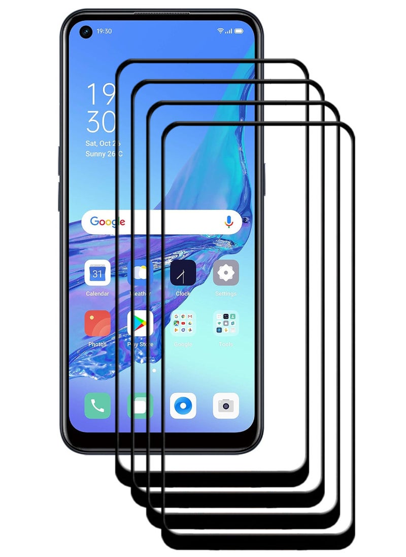 ACLIX 4 Pieces Antistatic ESD Dustproof Premium Quality High Definition Tempered Glass Screen Protector Designed For Oppo A53 - Image 1