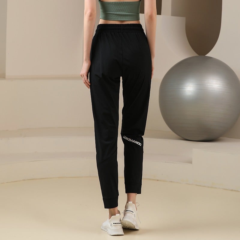 slim fit sports pants Women''s Spring and Autumn cool feeling plus size slimming fitness pants versatile running training yoga pants New - Image 3
