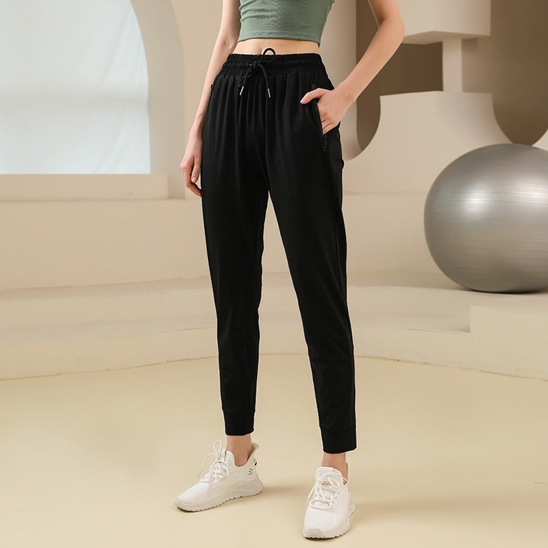 slim fit sports pants Women''s Spring and Autumn cool feeling plus size slimming fitness pants versatile running training yoga pants New - Image 1