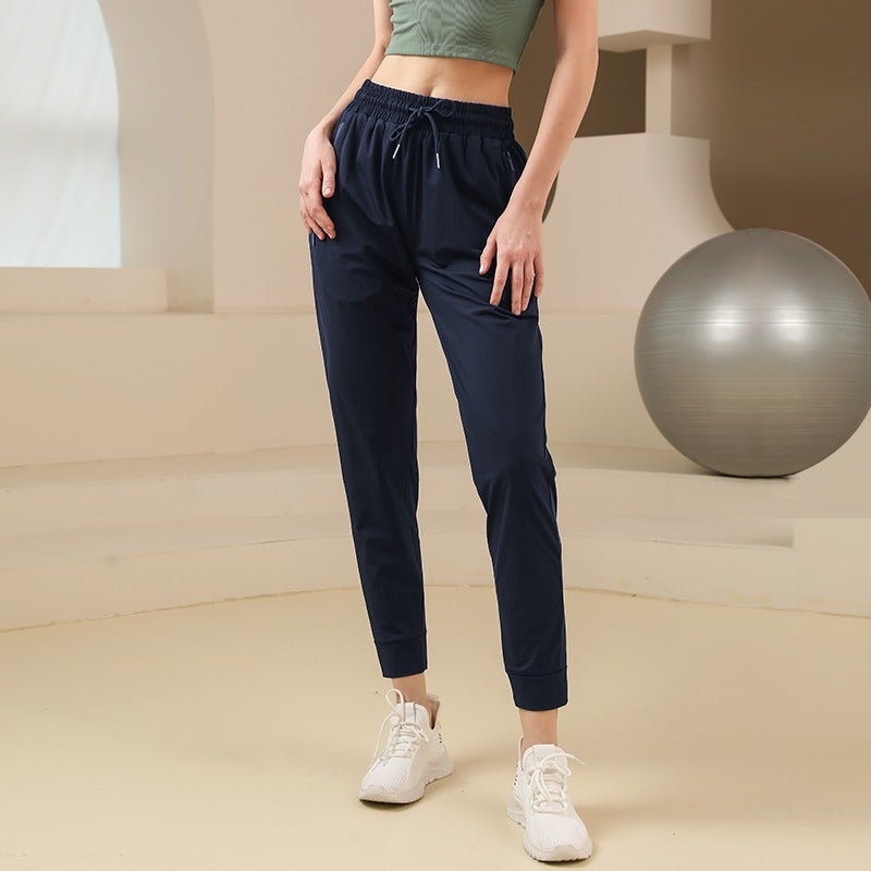 slim fit sports pants Women''s Spring and Autumn cool feeling plus size slimming fitness pants versatile running training yoga pants New - Image 2