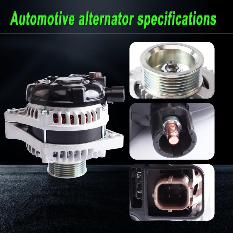 SHICHU Alternator Compatible with 2008-2012 Accord 2010 Accord Crosstour 3.5L V6 Replace for 11392 31100R70A01 2100645 1042105910 - Image 5