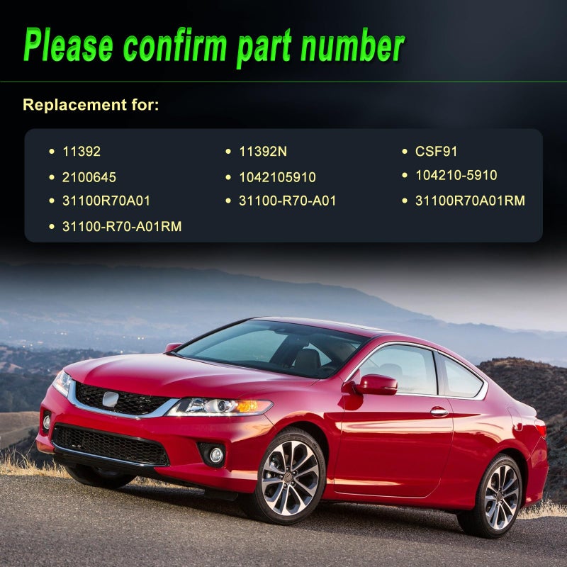 SHICHU Alternator Compatible with 2008-2012 Accord 2010 Accord Crosstour 3.5L V6 Replace for 11392 31100R70A01 2100645 1042105910 - Image 3