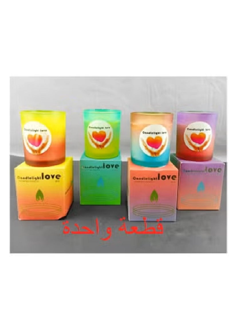 Generic Luxury Scented Candle with Distinctive Scents in Glass Jar for Relaxation and Home Decor (1 Piece Multi-Color) 