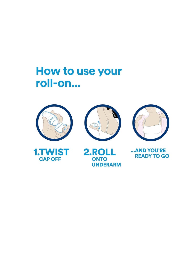 Dove Invisible Dry Anti-Perspirant Deodorant Roll-On, 50 ml, Pack of 6 - Image 5