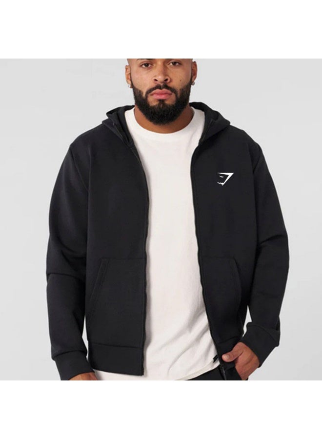 جيمشارك سويت شيرت رجالي بغطاء رأس مع سحاب - Image 1