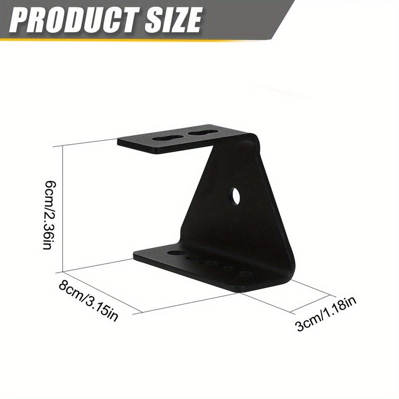 6 Pcs VR Roof Rack Additions 90 Degree Mounting Bracket Universal Fit Aviation Rails - Image 2