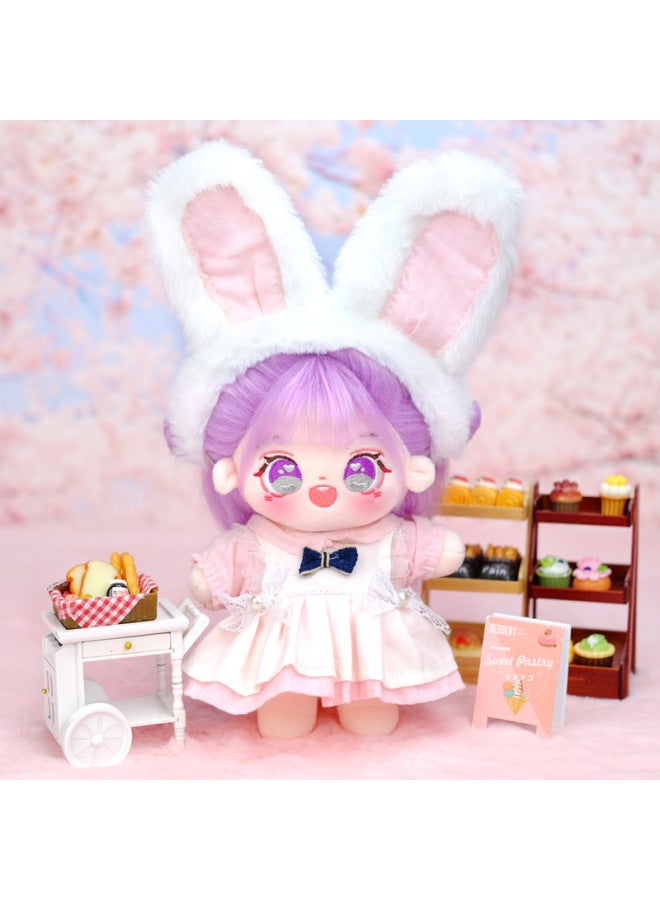 20cm Cotton Doll Girl's Toy Dress-up Doll Lolita Maid Dress Cute Princess Dress Set-Specifications:20cm Baby Suitable ]-Color:Underwear Socks  - Image 4